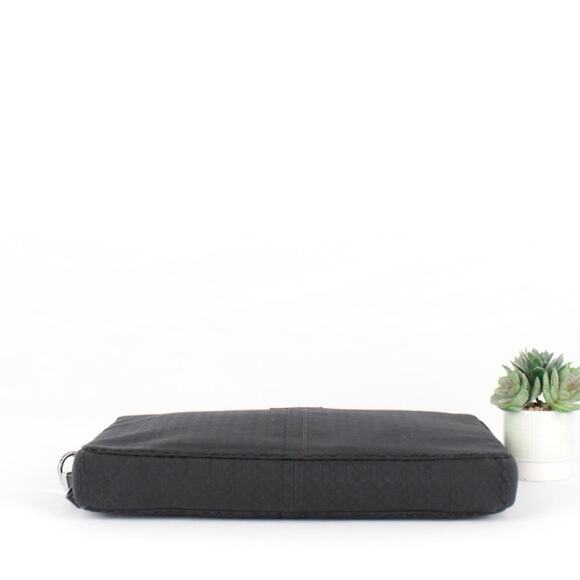 Coach Black Signature Laptop Case - Picture 6 of 7